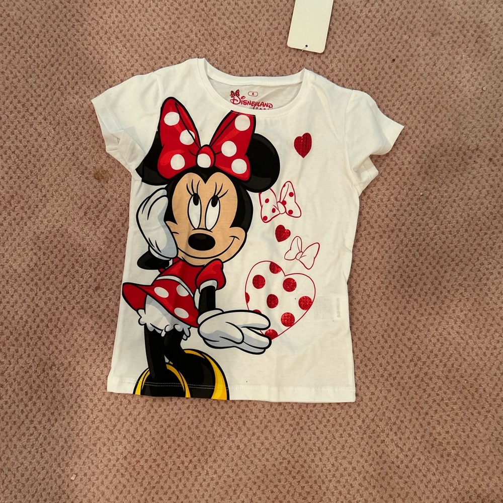 Disneyland Paris Minnie t-shirt size 6
